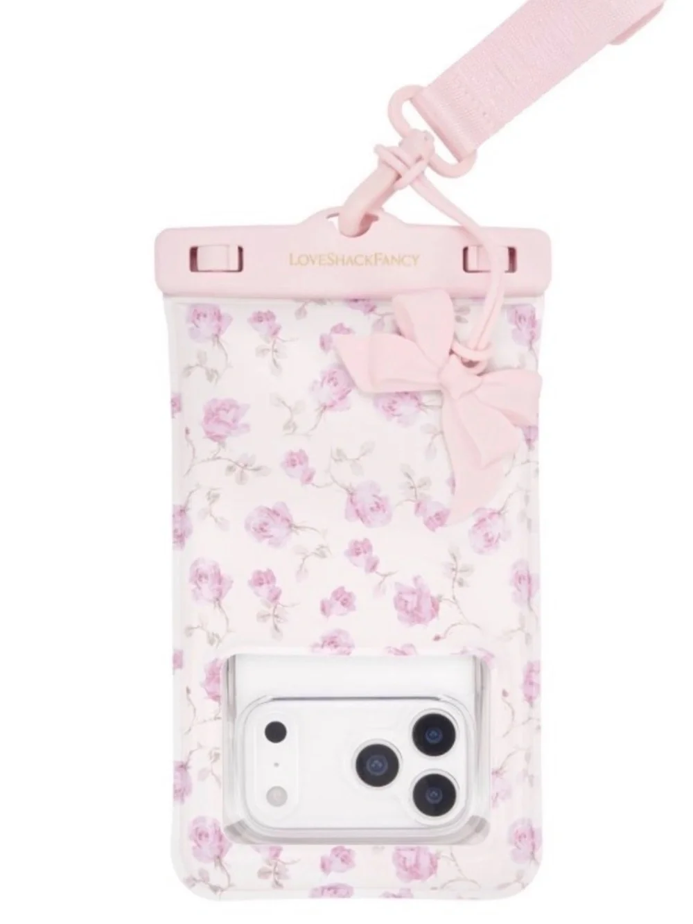 Sterling Dusk LoveShackFancy Waterproof Phone Pouch